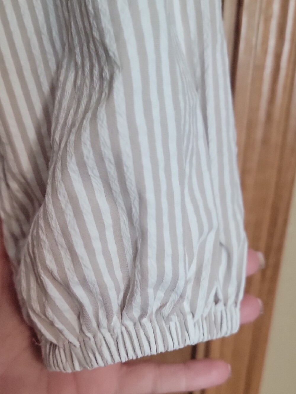 Vineyard Vines White and Light tan Striped Midi Dress - Picture 4 of 6